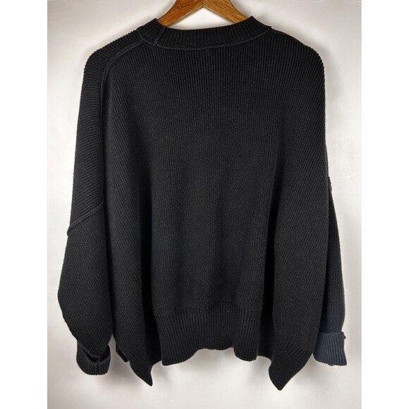 free people Easy Street Oversized Tunic Sweater Black Size XS - Picture 3 of 9